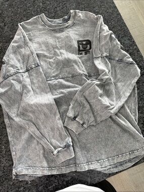 Disney Gray Washed Long-Sleeve Tee spirit jersey